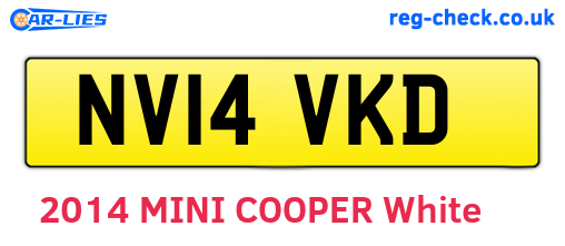 NV14VKD are the vehicle registration plates.
