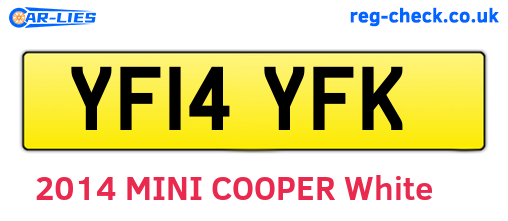 YF14YFK are the vehicle registration plates.