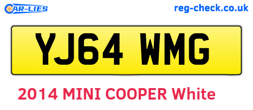 YJ64WMG are the vehicle registration plates.