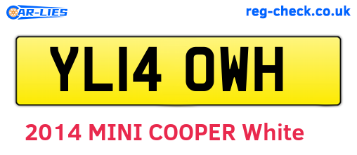 YL14OWH are the vehicle registration plates.