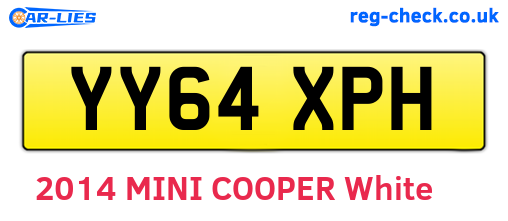 YY64XPH are the vehicle registration plates.