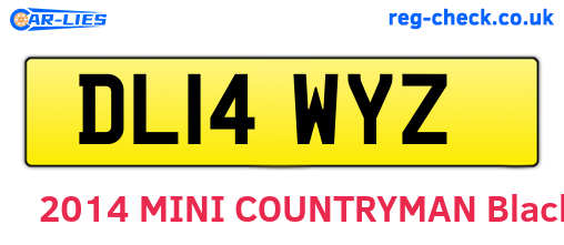 DL14WYZ are the vehicle registration plates.