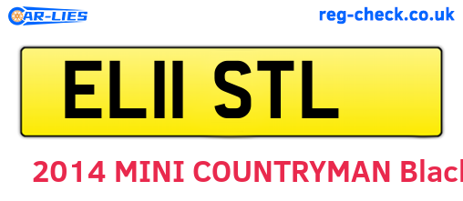 EL11STL are the vehicle registration plates.