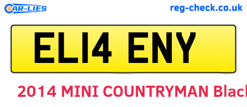 EL14ENY are the vehicle registration plates.