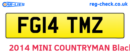FG14TMZ are the vehicle registration plates.