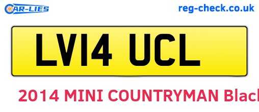 LV14UCL are the vehicle registration plates.
