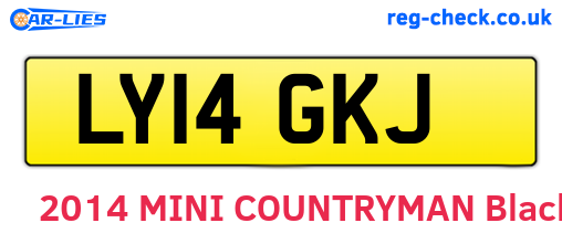 LY14GKJ are the vehicle registration plates.