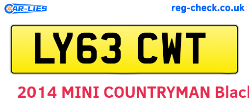 LY63CWT are the vehicle registration plates.