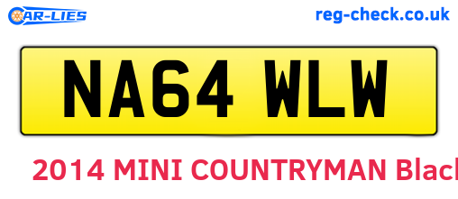 NA64WLW are the vehicle registration plates.