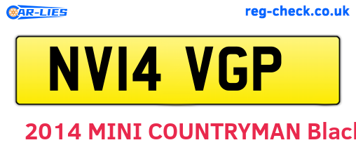 NV14VGP are the vehicle registration plates.