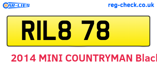 RIL878 are the vehicle registration plates.