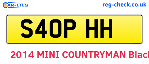 S40PHH are the vehicle registration plates.
