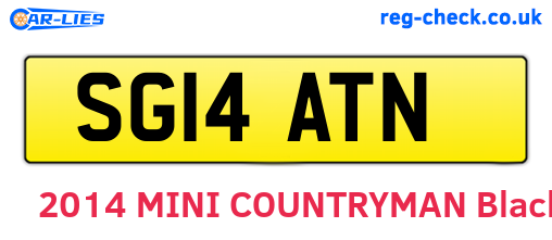SG14ATN are the vehicle registration plates.