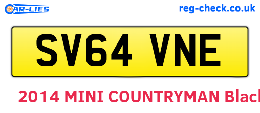 SV64VNE are the vehicle registration plates.