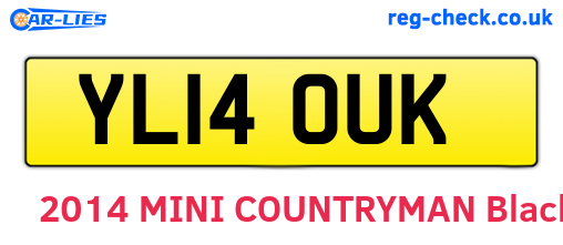 YL14OUK are the vehicle registration plates.