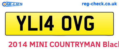 YL14OVG are the vehicle registration plates.