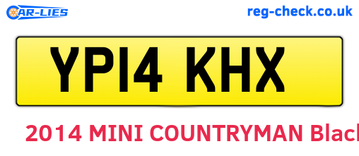 YP14KHX are the vehicle registration plates.