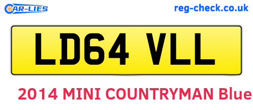 LD64VLL are the vehicle registration plates.