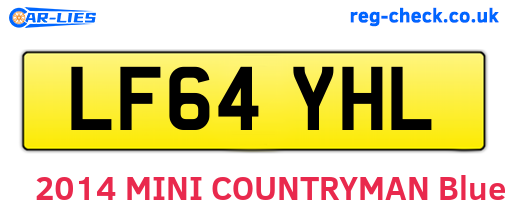 LF64YHL are the vehicle registration plates.