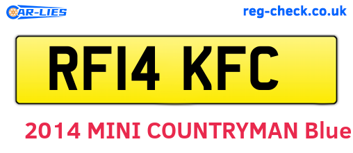 RF14KFC are the vehicle registration plates.