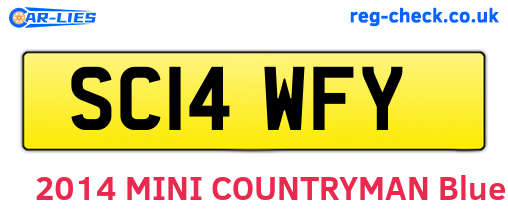 SC14WFY are the vehicle registration plates.