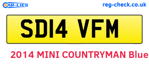 SD14VFM are the vehicle registration plates.
