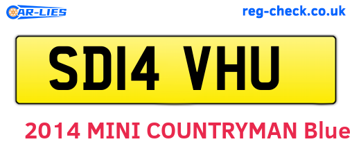 SD14VHU are the vehicle registration plates.