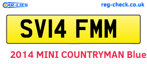 SV14FMM are the vehicle registration plates.