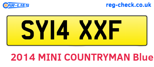 SY14XXF are the vehicle registration plates.