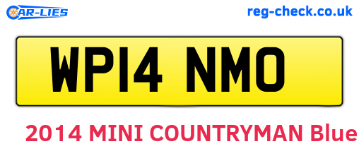 WP14NMO are the vehicle registration plates.
