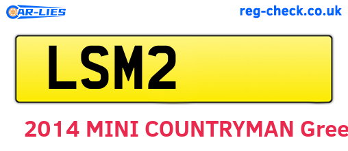 LSM2 are the vehicle registration plates.