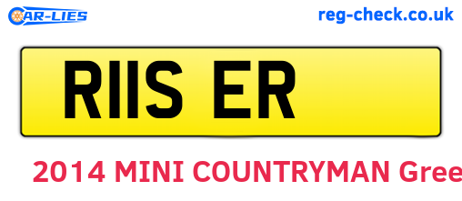 R11SER are the vehicle registration plates.