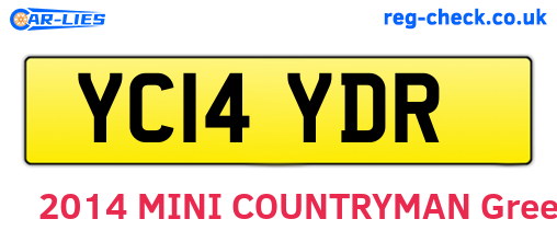 YC14YDR are the vehicle registration plates.