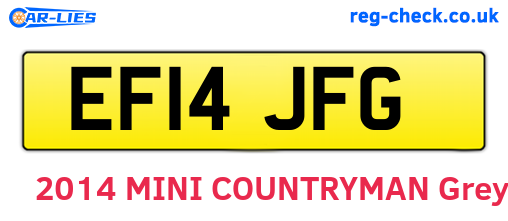 EF14JFG are the vehicle registration plates.