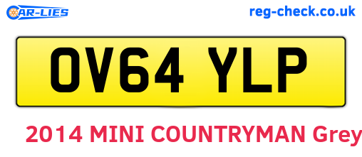 OV64YLP are the vehicle registration plates.