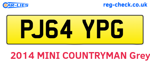 PJ64YPG are the vehicle registration plates.