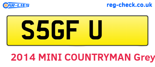 S5GFU are the vehicle registration plates.