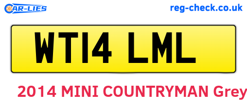 WT14LML are the vehicle registration plates.