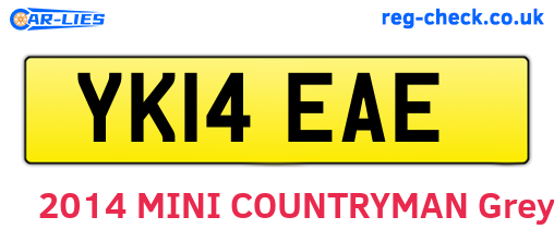 YK14EAE are the vehicle registration plates.