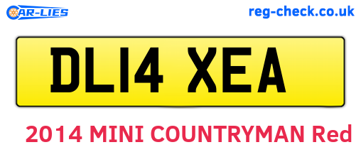 DL14XEA are the vehicle registration plates.