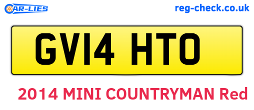 GV14HTO are the vehicle registration plates.