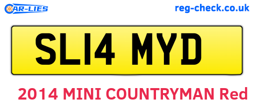 SL14MYD are the vehicle registration plates.
