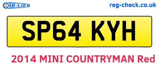 SP64KYH are the vehicle registration plates.