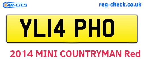 YL14PHO are the vehicle registration plates.