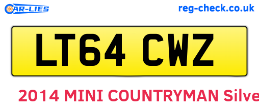 LT64CWZ are the vehicle registration plates.