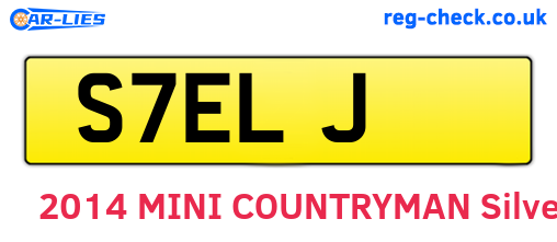 S7ELJ are the vehicle registration plates.