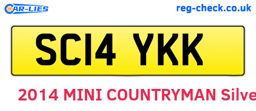 SC14YKK are the vehicle registration plates.