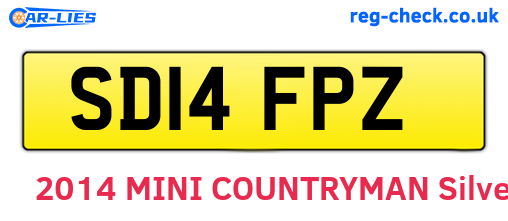 SD14FPZ are the vehicle registration plates.