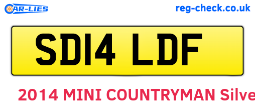 SD14LDF are the vehicle registration plates.