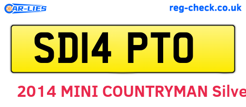 SD14PTO are the vehicle registration plates.
